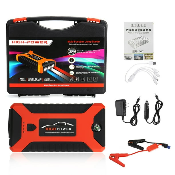 Built-in LED Light N//D 99800mAh Portable Car Jump Starter Battery Booster Phone Charger with Smart Charging Port